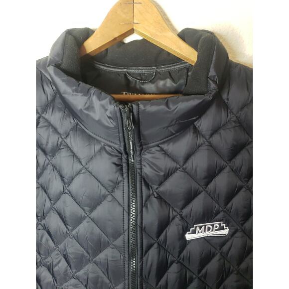 Trimark Jacket Mens Size 4XL Black Quilted Full Zip Hybrid Insulated - Picture 4 of 12